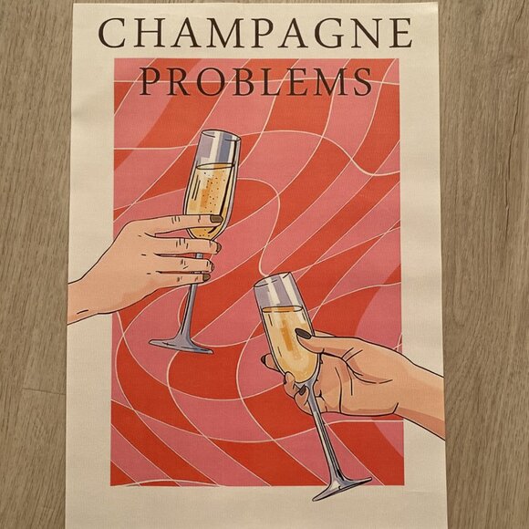 Taylor Swift inspired vinyl print, Champagne Problems 14 x 9.75 in - Picture 1 of 1